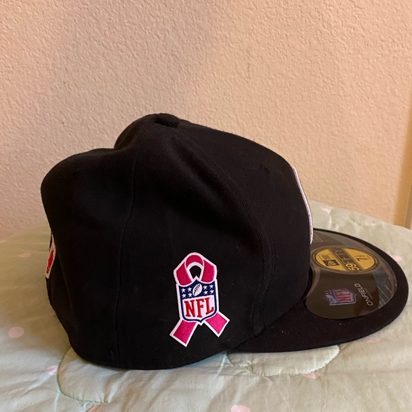 NWT New Era Pittsburgh Steelers NFL Breast Cancer Ribbon Hat size 7 1/2 - Picture 3 of 10